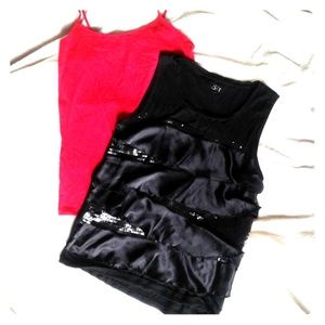 Bundle x2! Ann Taylor LOFT & Red Cami, Both Large